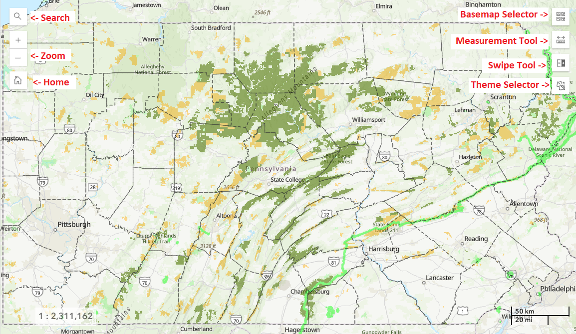 map navigation controls
